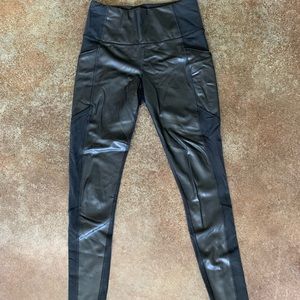 Black Leather Leggings